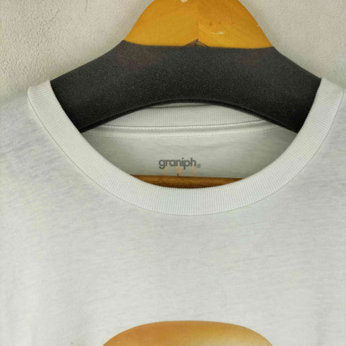 グラニフ graniph 企業バーガーメニュープリント S/S Tシャツ メンズ JPN:L