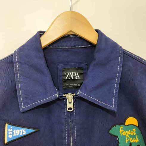 ザラ ZARA FOREST PEAK 製品染め キャンバス ジャケット メンズ import:L