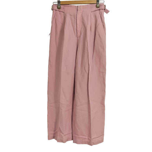 マッキントッシュフィロソフィー MACKINTOSH PHILOSOPHY リネン混サイドアジャスターワイドパンツ レディース 36