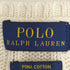 ポロラルフローレン POLO RALPH LAUREN 現行タグ ポニー刺繍 PIMA COTTON ケーブル編み Vネックニット レディース import:M