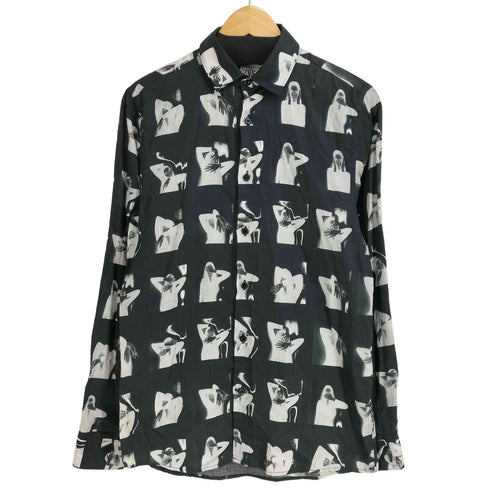 ザラ ZARA 薄地 フォトプリントシャツ メンズ import:S