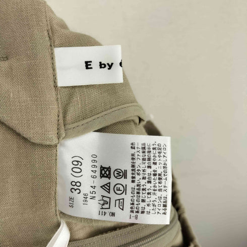 e by eclat リネン2タックワイドテーパードパンツ レディース JPN:38