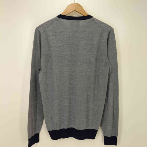 ボスヒューゴボス BOSS HUGO BOSS REGULAR FIT FINEST ITALIAN YARN シルクコットン アーガイルニット メンズ import:M