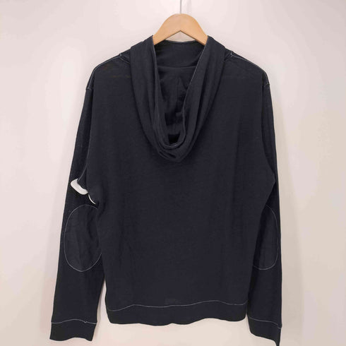 アルマーニコレツィオーニ ARMANI COLLEZIONI リネン100% エルボーパッチデザインパーカー メンズ