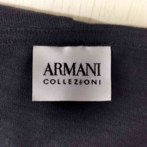 アルマーニコレツィオーニ ARMANI COLLEZIONI リネン100% エルボーパッチデザインパーカー メンズ