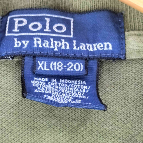 ポロバイラルフローレン Polo by RALPH LAUREN カモ スモールポニー刺繍 鹿の子ポロシャツ メンズ XL(18~20)