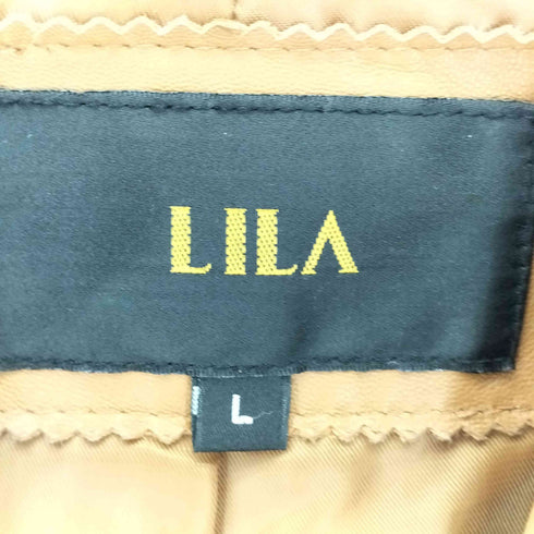 LILA ラムレザー 2B テーラードジャケット レディース import:L