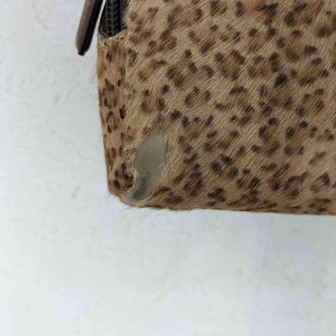 ボッテガヴェネタ BOTTEGA VENETA ハラコ レオパード柄 ミニ ショルダーバッグ レディース FREE