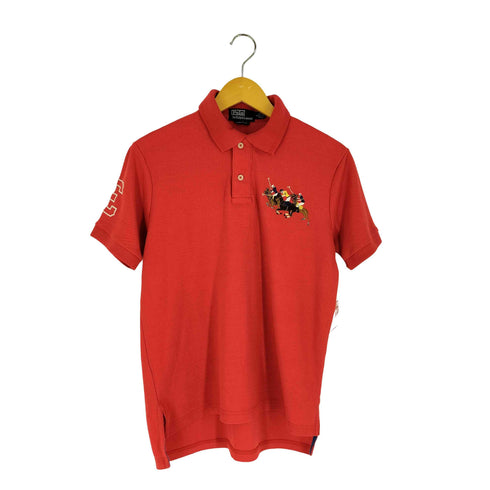 ポロバイラルフローレン Polo by RALPH LAUREN ポニー刺繍 ナンバリング 鹿の子ポロシャツ メンズ import:S