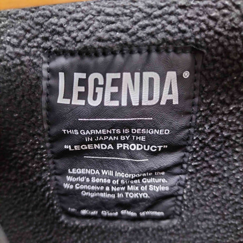 レジェンダ LEGENDA レジェンダ スエード Like New Rose エンブロイダリー フーディー メンズ