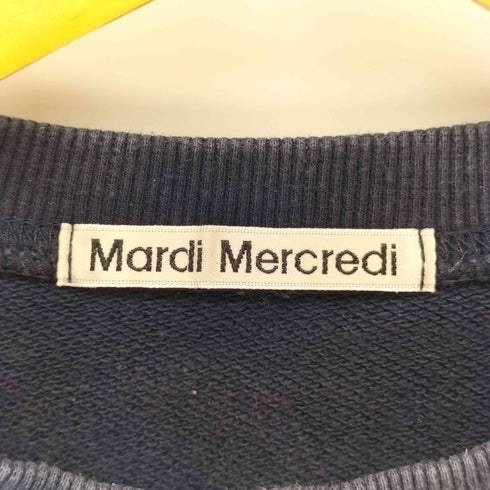 マルディメクルディ Mardi Mercredi 24AW SWEATSHIRT FLOWERMARDI NEEDLEWORK スウェットシャツ フラワーマルディ ニードルワーク レディース FREE
