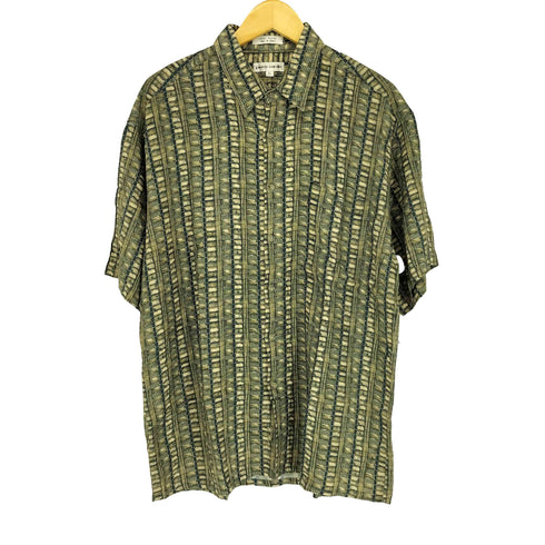 ピエールカルダン pierre cardin 00s 総柄レーヨンシャツ メンズ L