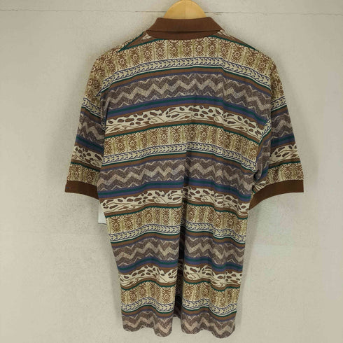グレッグノーマン GREG NORMAN 袖ロゴ刺繍総柄ポロシャツ メンズ S