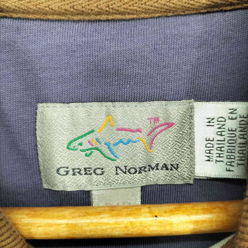 グレッグノーマン GREG NORMAN 袖ロゴ刺繍総柄ポロシャツ メンズ S