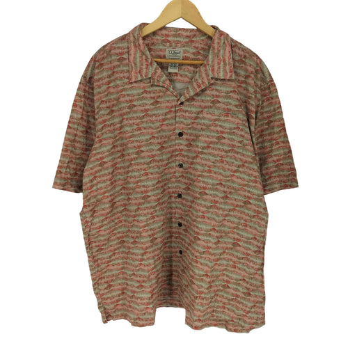 エルエルビーン L.L.Bean TRADITIONAL FIT 総柄開襟シャツ メンズ XXL