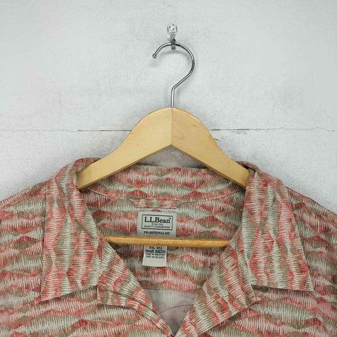 エルエルビーン L.L.Bean TRADITIONAL FIT 総柄開襟シャツ メンズ XXL