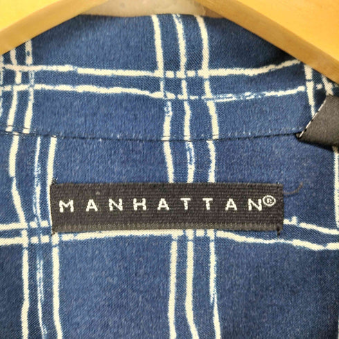 マンハッタン Manhattan 00S レーヨンオープンカラーシャツ メンズ import:L