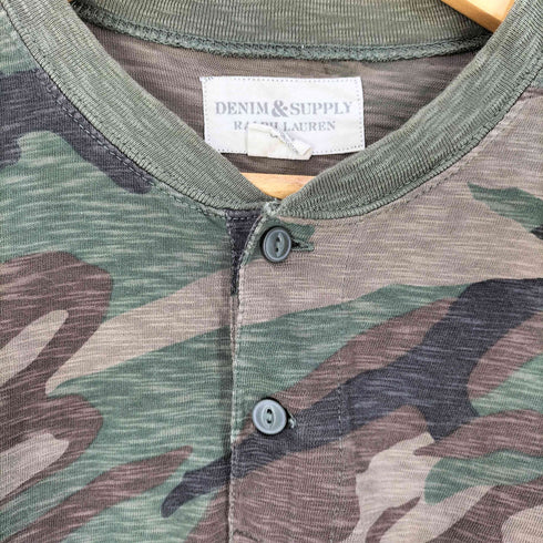 デニムアンドサプライラルフローレン DENIM&SUPPLY RALPH LAUREN 霜降り カモフラ ヘンリーネック カットソー メンズ import:S