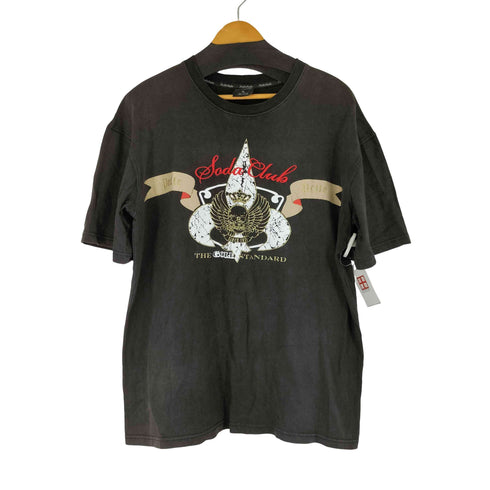 ペレペレ pelle pelle フロント刺繍 スカルプリント Tシャツ メンズ import:XL