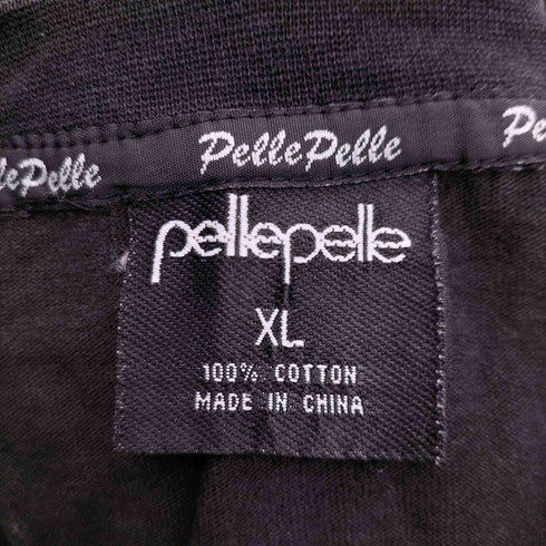ペレペレ pelle pelle フロント刺繍 スカルプリント Tシャツ メンズ import:XL