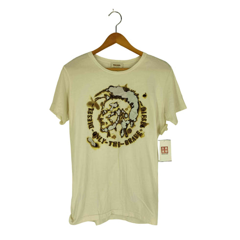 ディーゼル DIESEL シングルステッチ フロントロゴ Tシャツ メンズ import:M