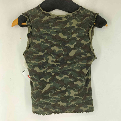 golly andela MILITARY フリルデザイン カモ ノースリーブ カットソー レディース JPN:M