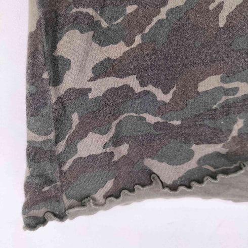 golly andela MILITARY フリルデザイン カモ ノースリーブ カットソー レディース JPN:M