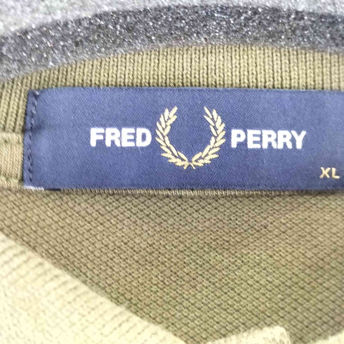 フレッドペリー FRED PERRY ロゴ刺繍 L/S ポロシャツ メンズ import:XL