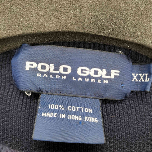 ポロゴルフラルフローレン POLO GOLF RALPH LAUREN 香港製 鹿の子ニットカットソー ポニー刺繍 メンズ import:XXL