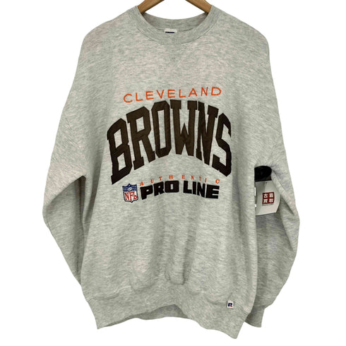 ラッセルアスレチック RUSSELL ATHLETIC 90S USA製 前V NFL 三段 刺繍 ワッペン スウェット メンズ import:XL