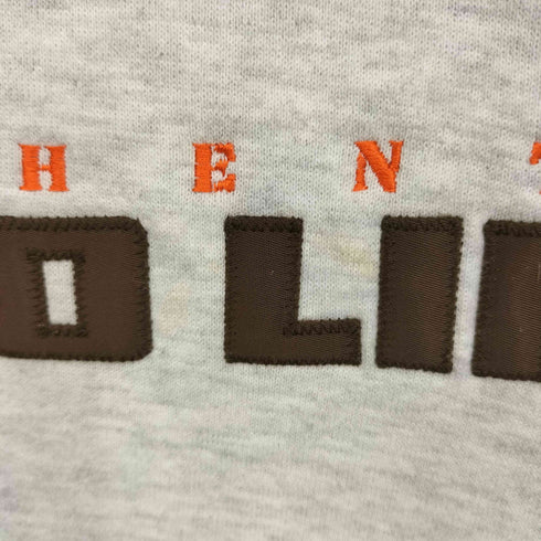 ラッセルアスレチック RUSSELL ATHLETIC 90S USA製 前V NFL 三段 刺繍 ワッペン スウェット メンズ import:XL