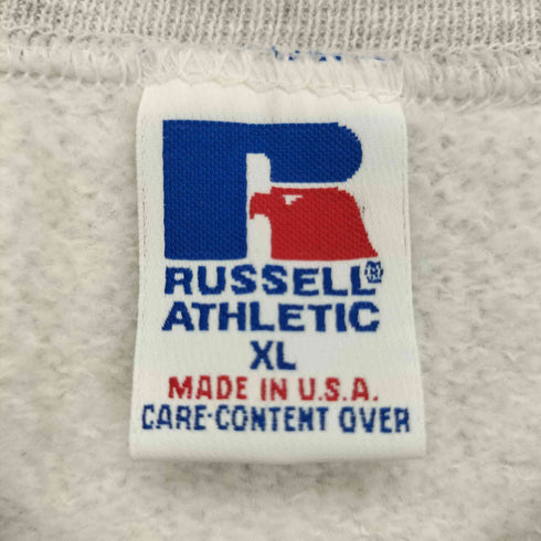 ラッセルアスレチック RUSSELL ATHLETIC 90S USA製 前V NFL 三段 刺繍 ワッペン スウェット メンズ import:XL