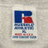 ラッセルアスレチック RUSSELL ATHLETIC 90S USA製 前V NFL 三段 刺繍 ワッペン スウェット メンズ import:XL