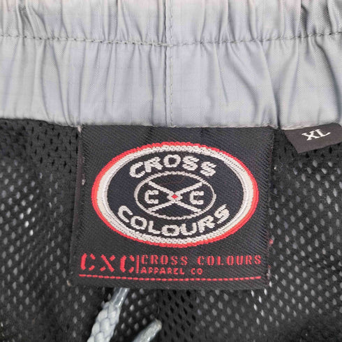 クロスカラーズ CROSS COLOURS 90s リップストップ ナイロン トラックパンツ メンズ JPN:XL