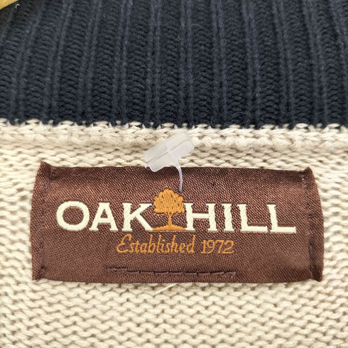 OAK HILL ハーフジップアーガイルニット コットンニット メンズ