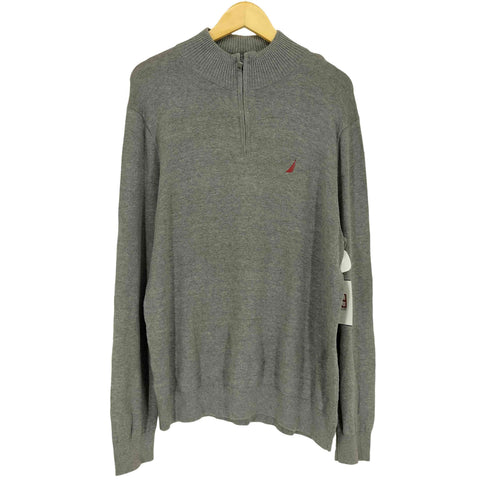 ノーティカ NAUTICA 刺繍ハーフジップニット メンズ import:L