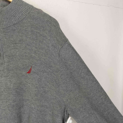ノーティカ NAUTICA 刺繍ハーフジップニット メンズ import:L