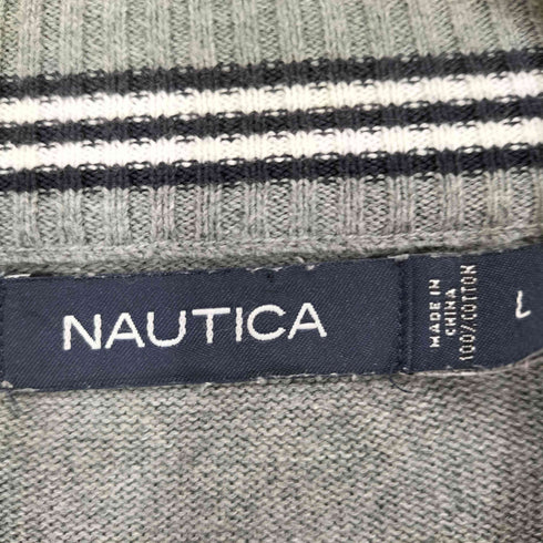 ノーティカ NAUTICA 刺繍ハーフジップニット メンズ import:L