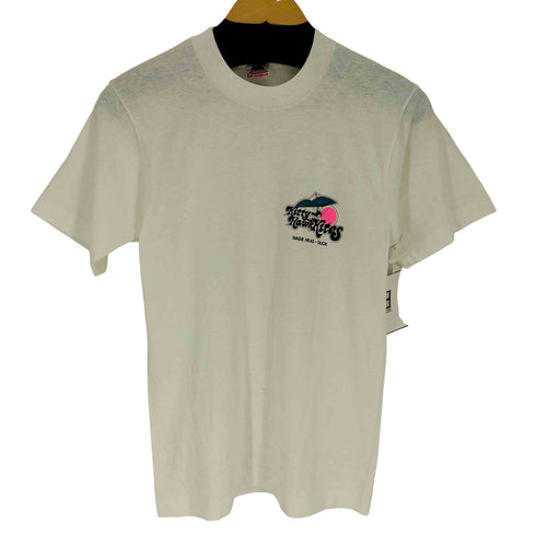 フルーツオブザルーム FRUIT OF THE LOOM 80-90S USA製 企業ロゴ ワンポイント プリント S/S クルーネック Tシャツ メンズ import:S