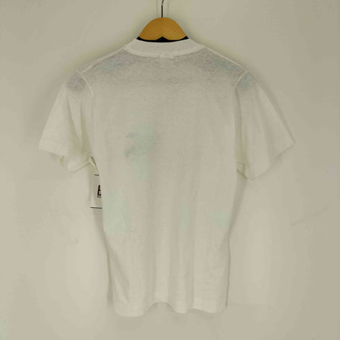フルーツオブザルーム FRUIT OF THE LOOM 80-90S USA製 企業ロゴ ワンポイント プリント S/S クルーネック Tシャツ メンズ import:S