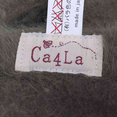 カシラ CA4LA ラビットファー ラインストーン うさちゃん付き ベレー帽 レディース