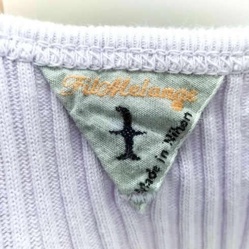 フィルメランジェ FilMelange コットン リブ編み タンクトップ レディース JPN:1