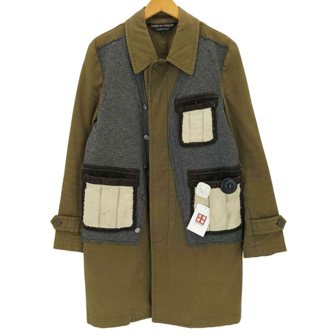 コムデギャルソンオムプリュス COMME des GARCONS HOMME PLUS 10ss ランダムコラージュ期 ドッキングコート メンズ JPN:S