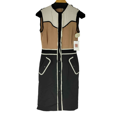 ランバン LANVIN ブラウス切替デザイン ワンピース レディース