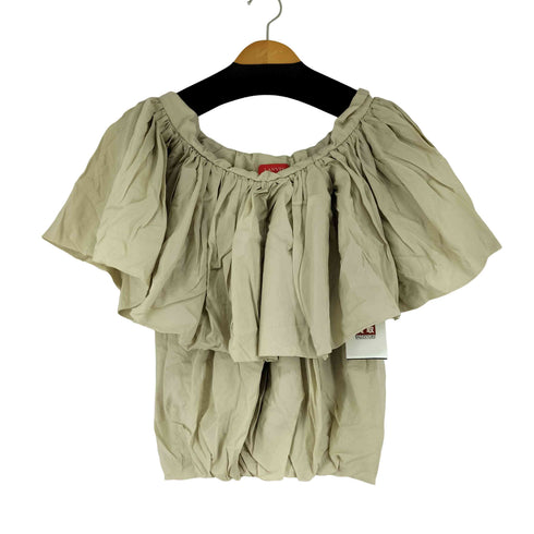 ランバン LANVIN フリルデザイン ノースリーブブラウス レディース