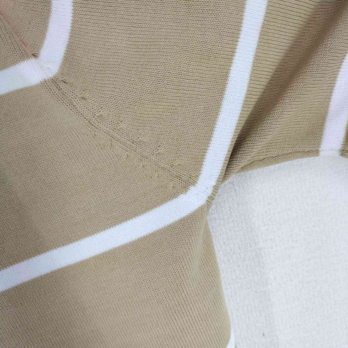 スーパーサンクス SUPERTHANKS ニットボーダー ビッグポロシャツ メンズ JPN:L