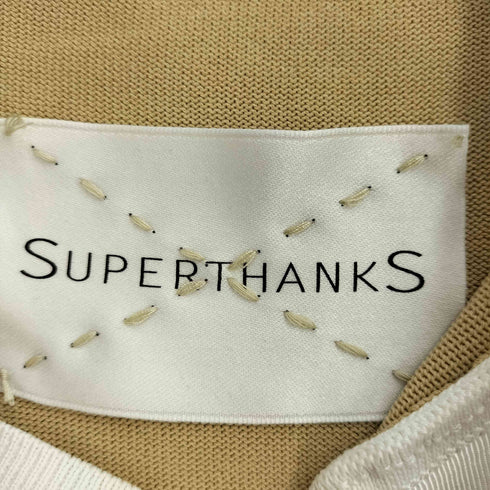 スーパーサンクス SUPERTHANKS ニットボーダー ビッグポロシャツ メンズ JPN:L