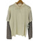 SANDY LIANG 26SS DEW TOP ボーダー袖 ポロシャツ import レディース import:S