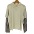 SANDY LIANG 26SS DEW TOP ボーダー袖 ポロシャツ import レディース import:S