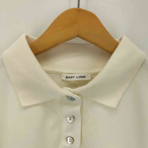SANDY LIANG 26SS DEW TOP ボーダー袖 ポロシャツ import レディース import:S